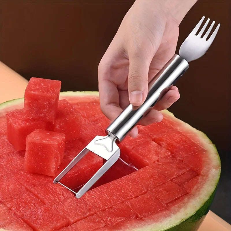 Easy Watermelon Slicer & Fork Combo